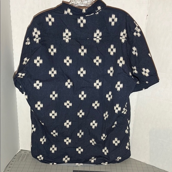 Ellison Navy and White Casual Button Down Shirt - Picture 3 of 9